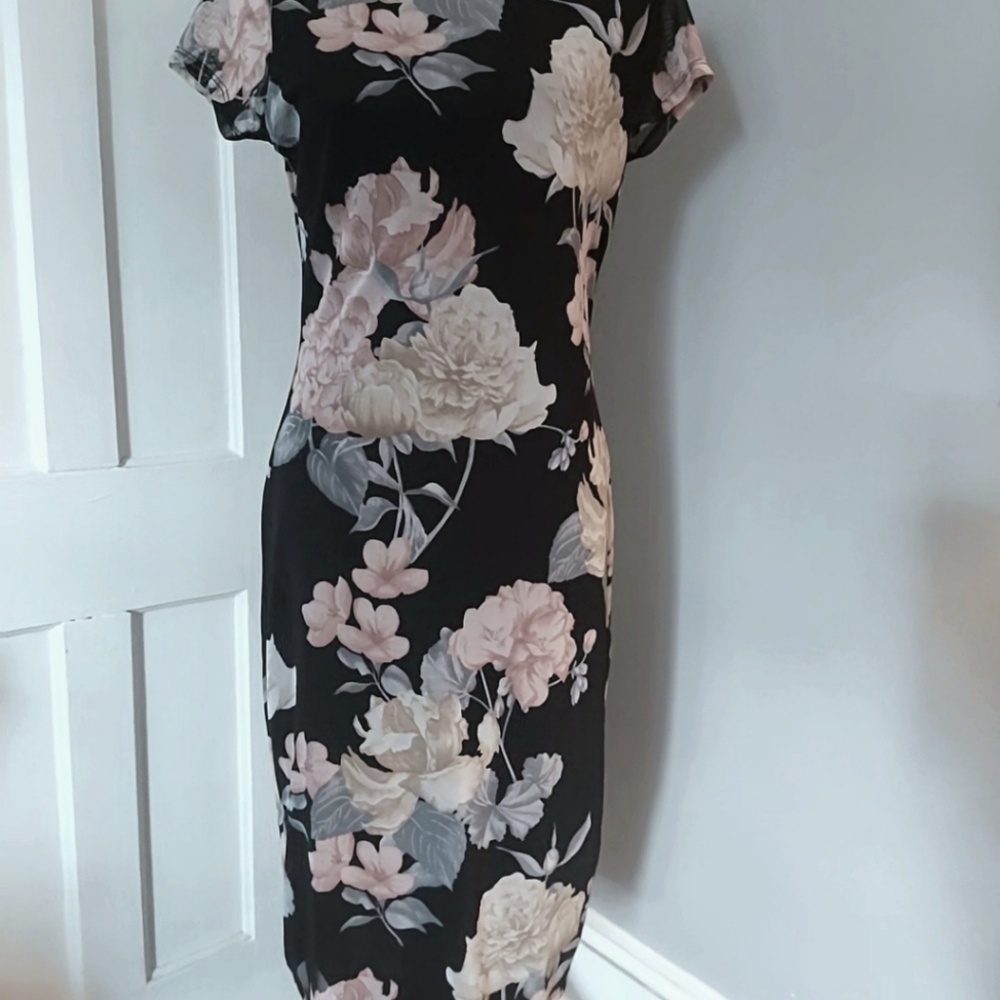 Floral Mesh Dress